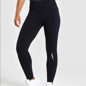 Gymshark black Power Down leggings medium